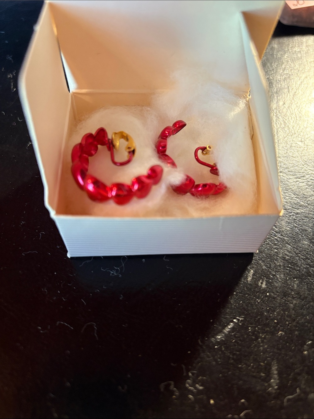 Red heart Hoop Earrings - Women Jewelry